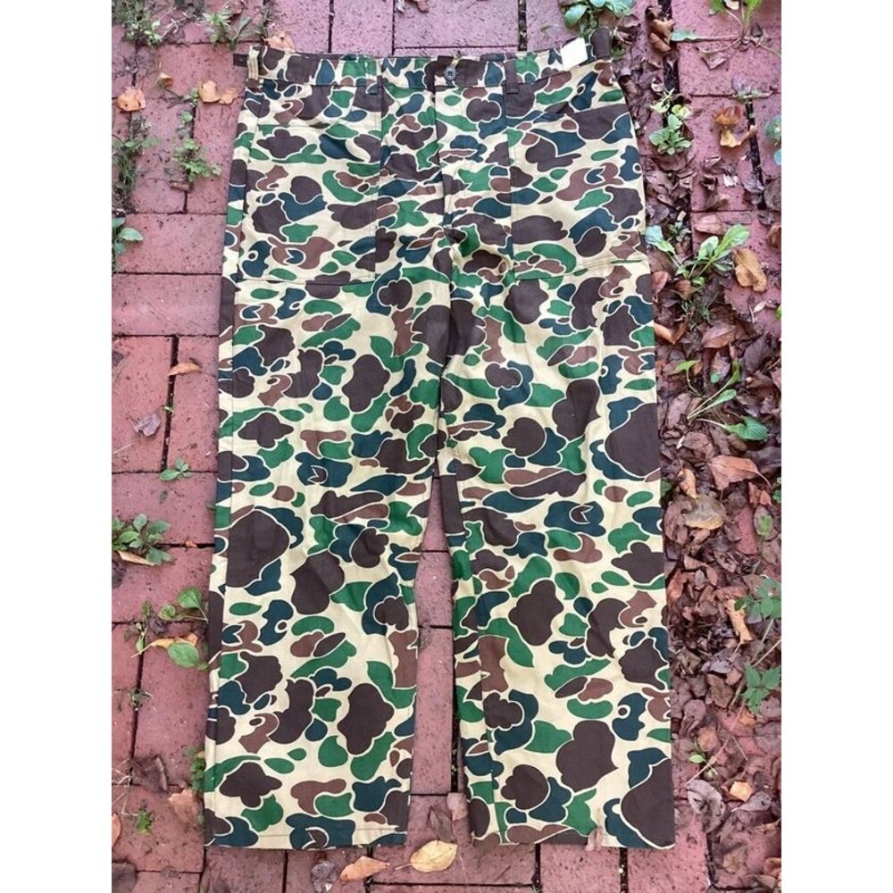 Vintage Ranger Duck Hunter Camo Fatigue Pants New Old Stock with Tags Size XL